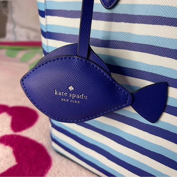 Kate Spade Schuyler Wave Stripe Medium Tote Bag NWT - Picture 7 of 14
